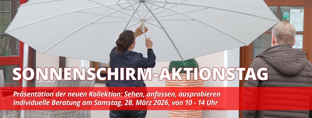 Sonnenschirm-Aktionstag in Dorfhain am Samstag, 28. März 2026, von 10 - 14 Uhr